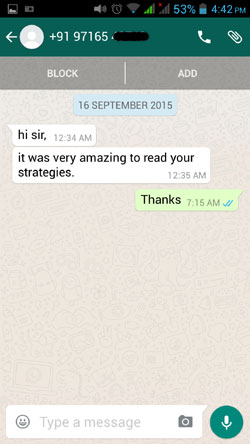 WhatsApp Testimonial Sep 2015